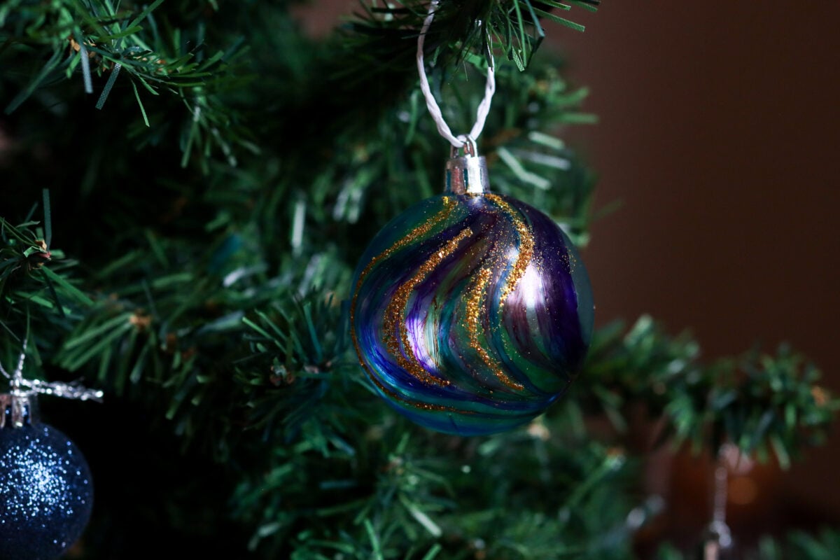 Galaxy Christmas ornament