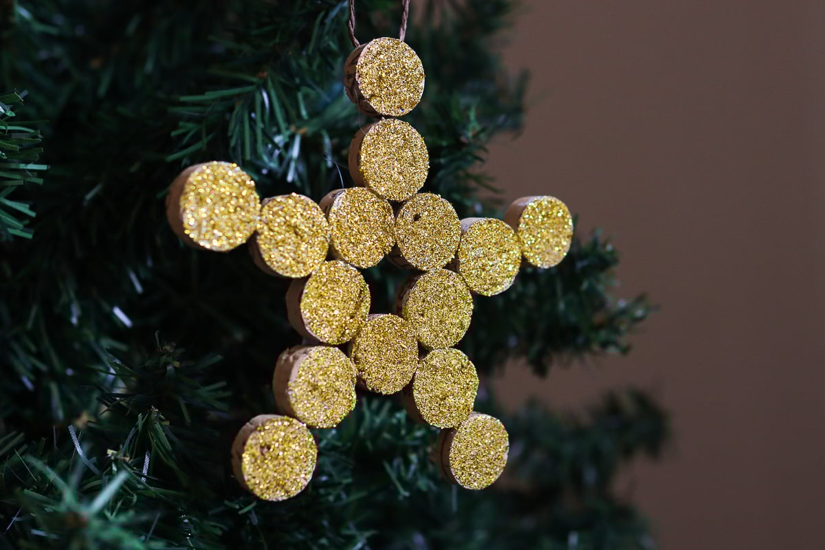 Star cork ornament